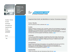 Tablet Screenshot of angerland-data.de